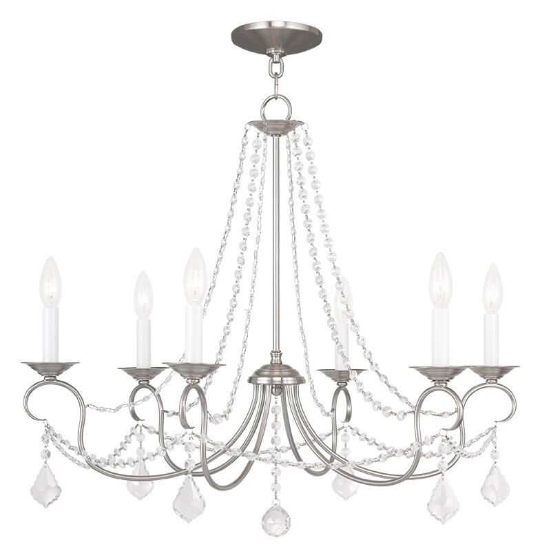 Pennington 28 Inch 6 Light Chandelier by Livex Lighting